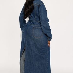 Women's Blue Denim Coat 3x But Fits Like 1x